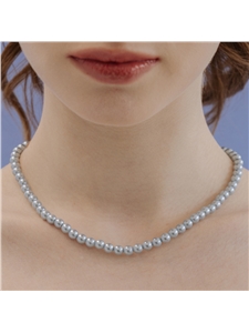 [하스] [Silver925] HTY031 Sky blue pearl necklace