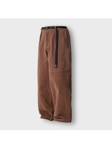 [앵글런] Wide Straight Belt Pants - Brown