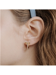 [하스] HTY033 Ribbon one touch earrings