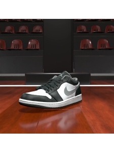 553558-040_8.5M/Jordan 1 Low Black White Grey