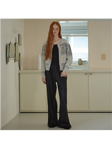 [엽페] PLEATED LINE PANTS_BLACK