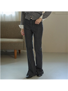 [엽페] SLIT DENIM PANTS_BLACK