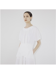 [누브] Double Warp Dress - White
